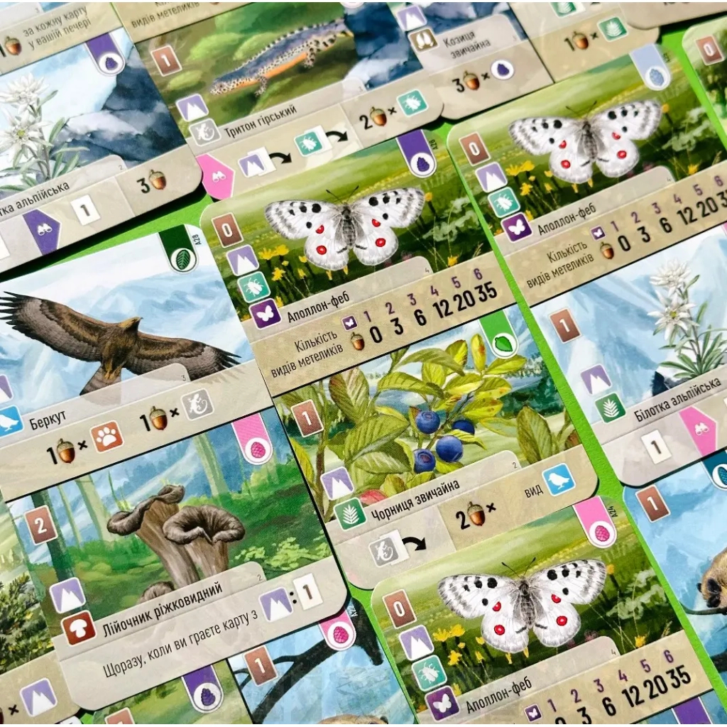 Настільна гра Lord of Boards Лісова метушня. Альпи (Forest Shuffle: Alpine Expansion) (укр.) доповнення (LOB2405UA) - зображення 5