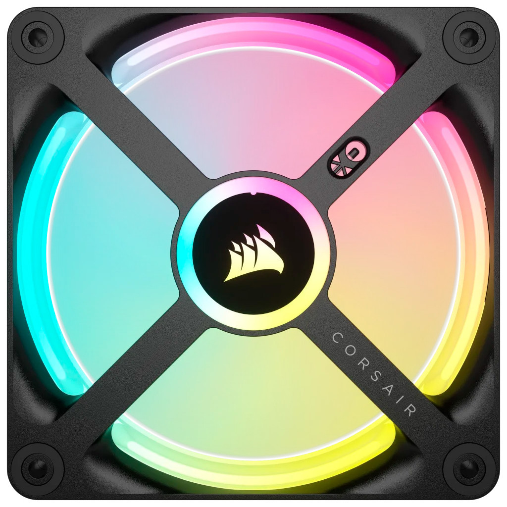 Кулер до корпусу Corsair iCUE Link QX120 RGB PWM PC Fans Starter Kit with iCUE Link System Hub (CO-9051002-WW) - зображення 3