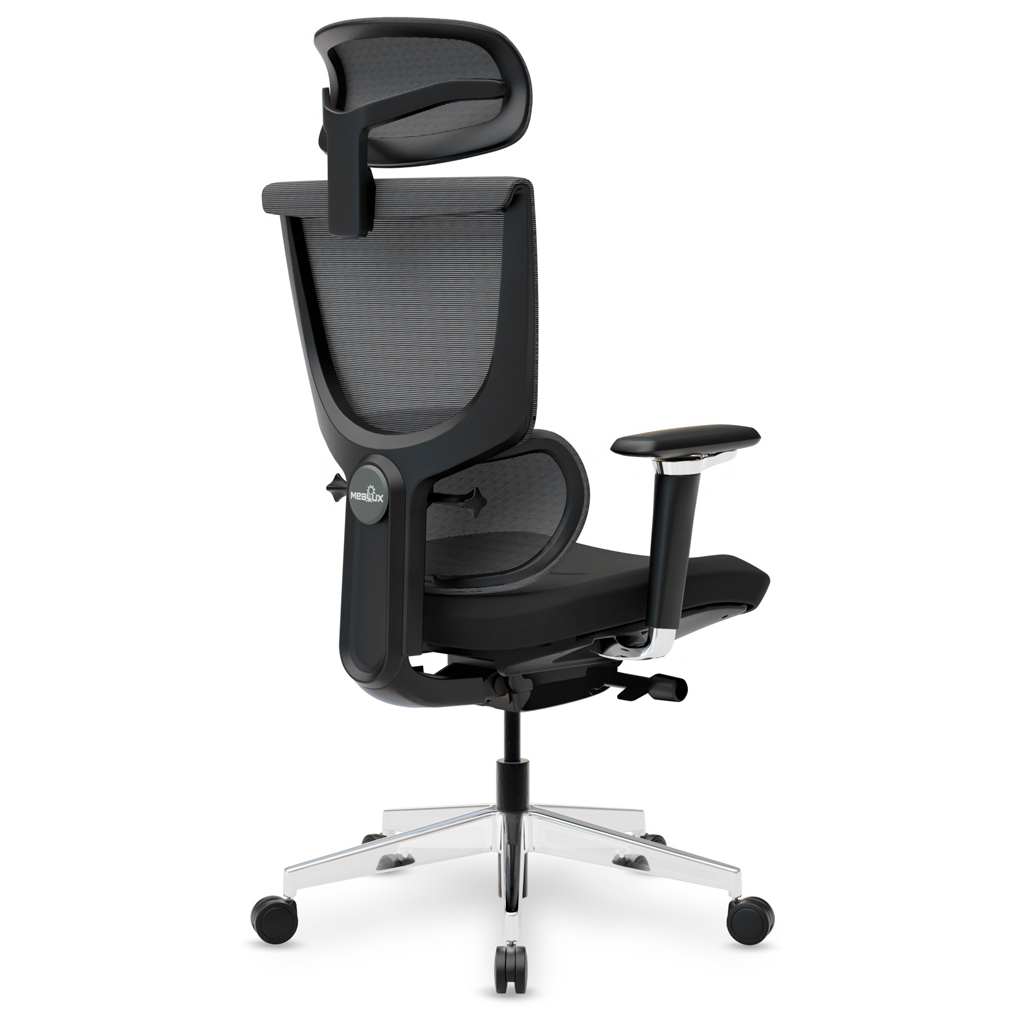 Офісне крісло Mealux S8 Air Fabric Black (HF-S8P F/B) - зображення 8