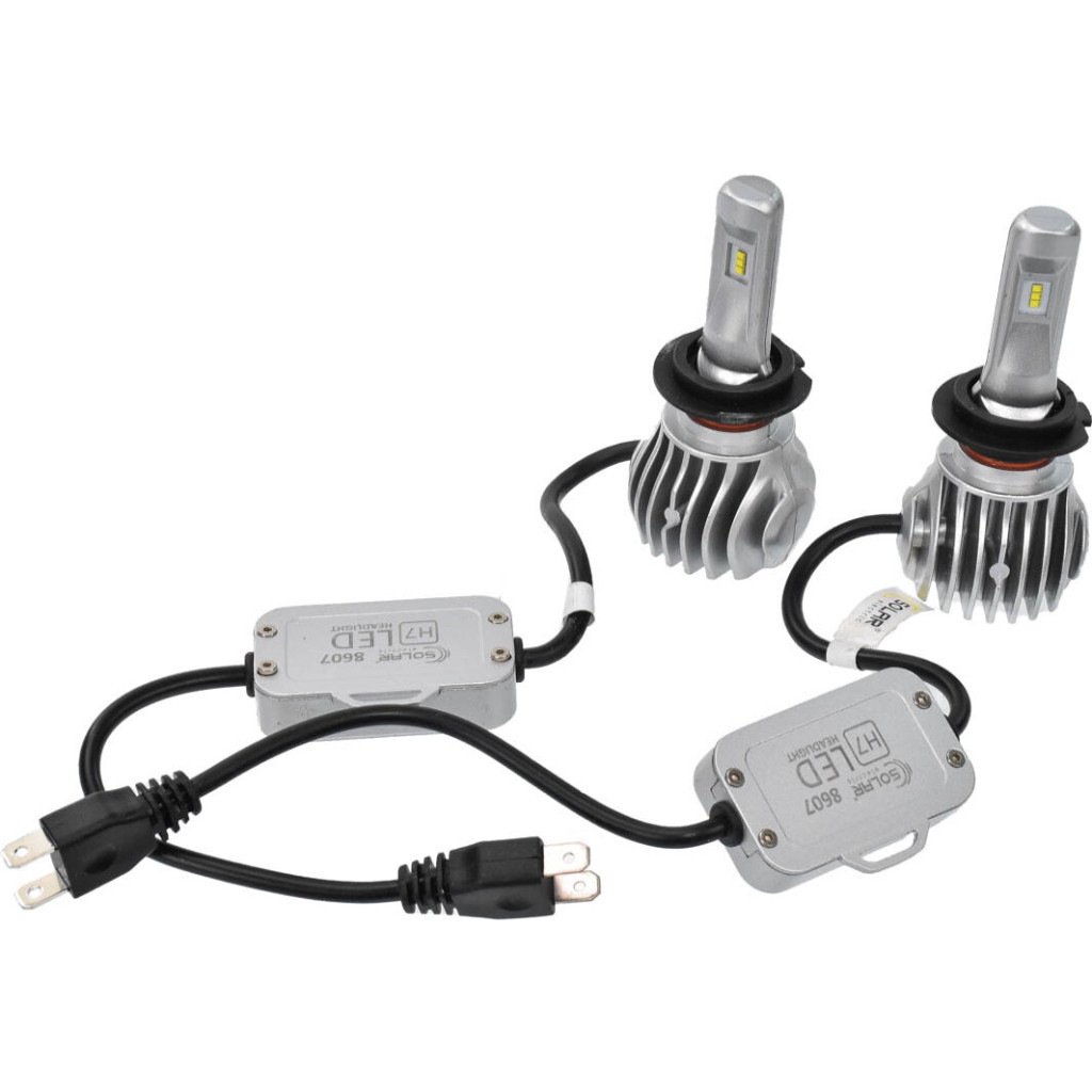 Автолампа SOLAR H7 CANBUS 12/24V 6500K 6000Lm 50W Cree Chip 1860 (8607) - изображение 4