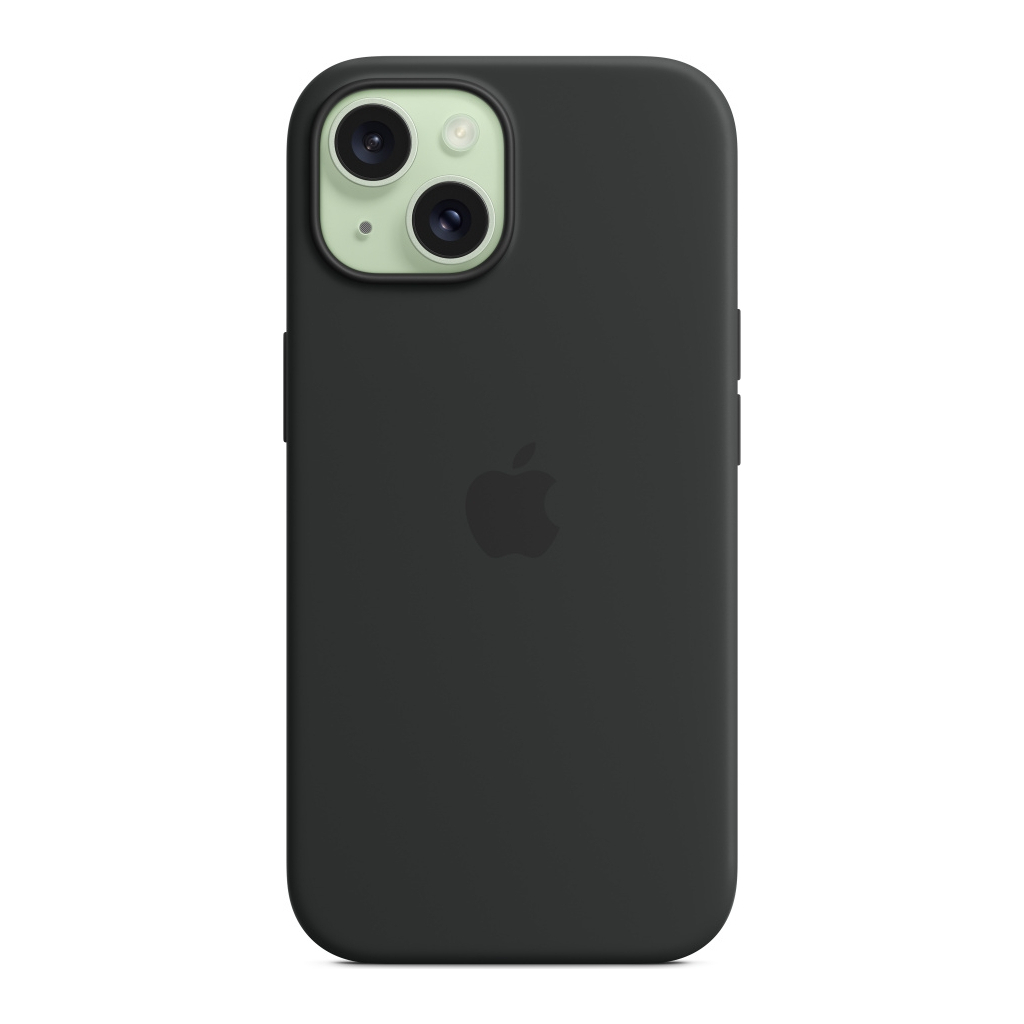 Чохол до мобільного телефона Apple iPhone 15 Silicone Case with MagSafe Black (MT0J3ZM/A) - изображение 4