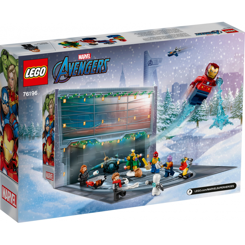 Конструктор LEGO Новорічний календар Месники Marvel 298 деталей (76196) - зображення 6