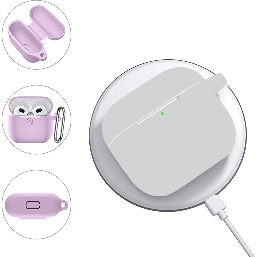 Чохол для навушників BeCover Silicon для Apple AirPods (3nd Gen) White (707184) - зображення 4
