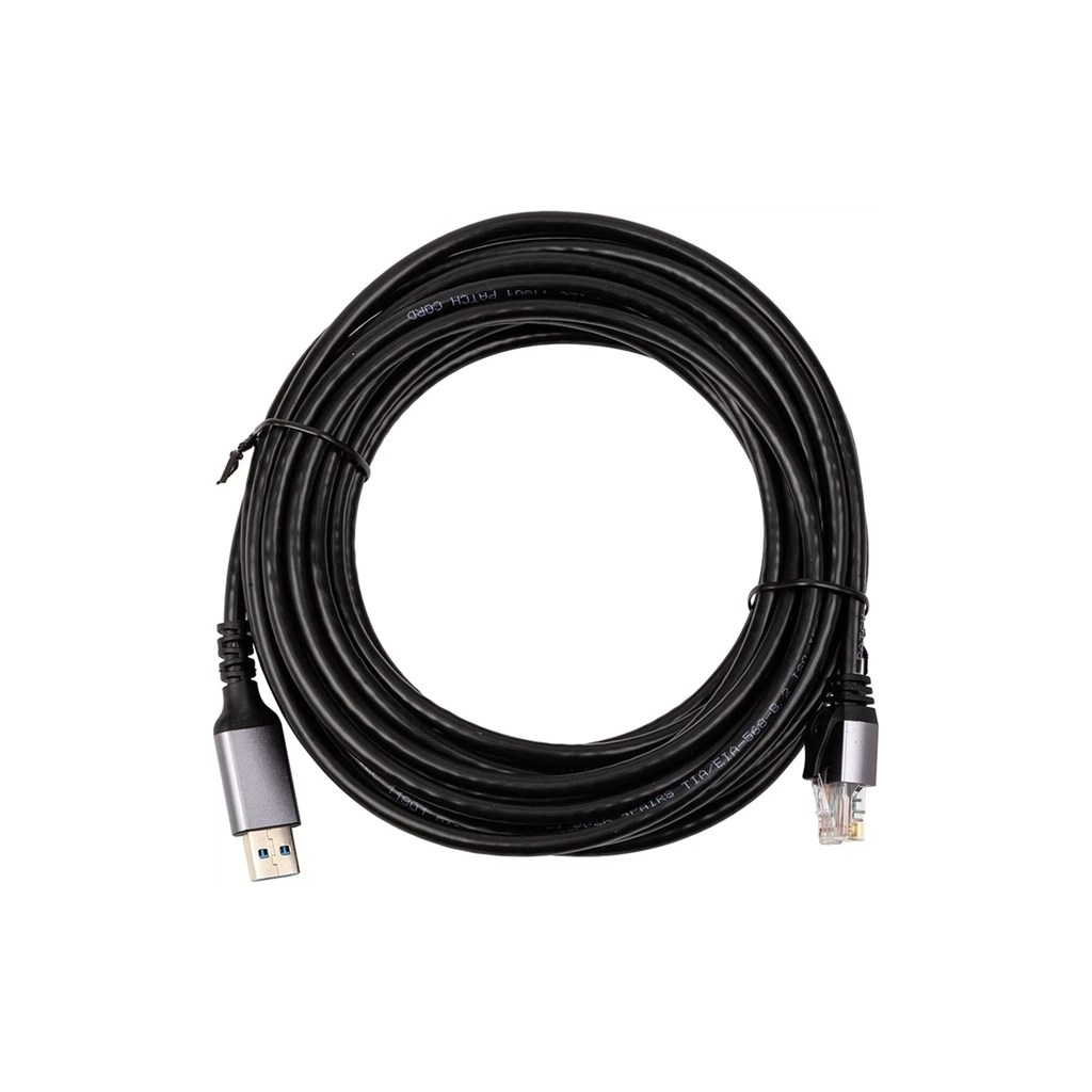 Дата кабель USB AM to RJ45 Ethernet 7.5m CAT6 UTP PowerPlant (CA915019) - зображення 1