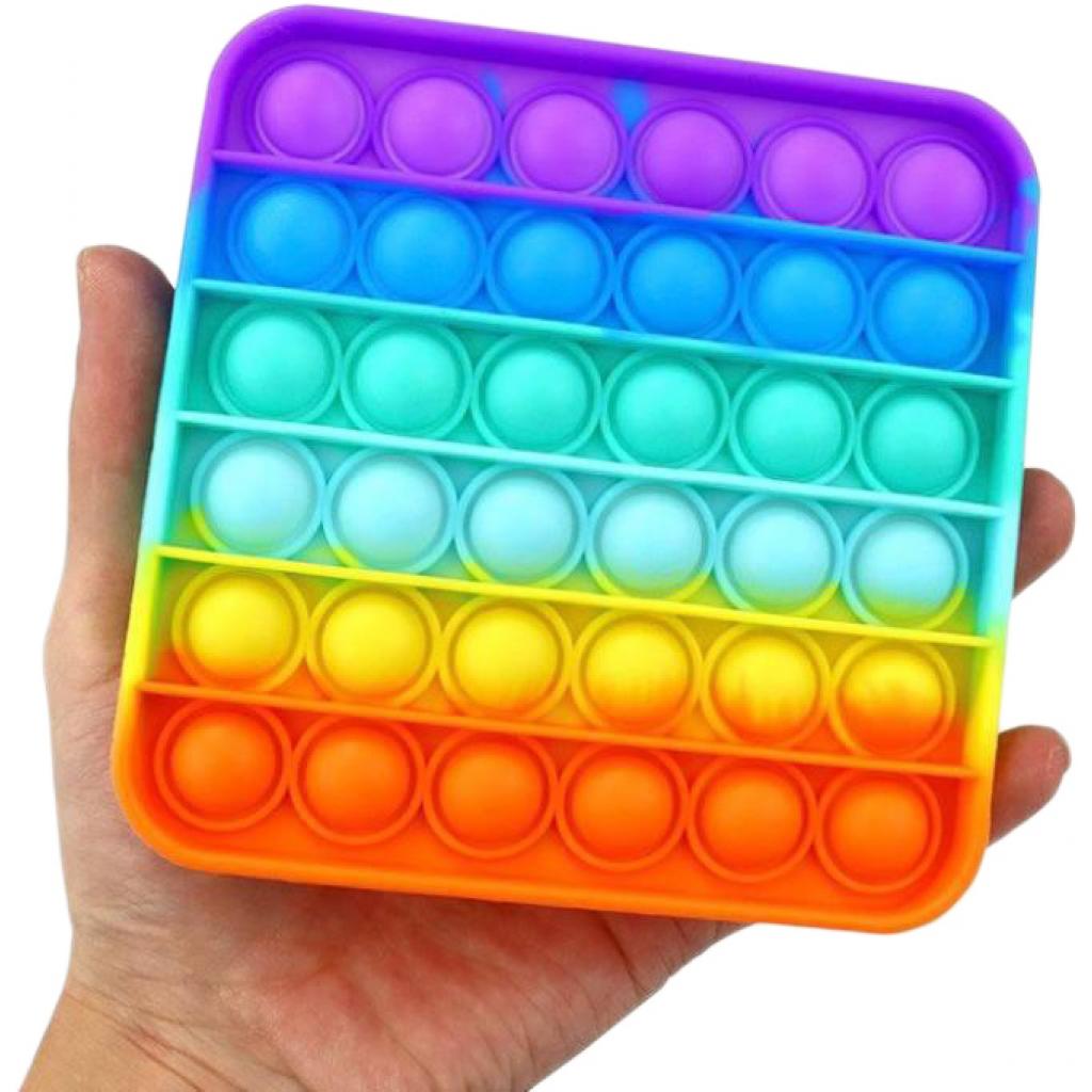 Антистрес Sibelly антистрес Pop It Rainbow Square (SB-PPIT-RNB-SQ) - зображення 3