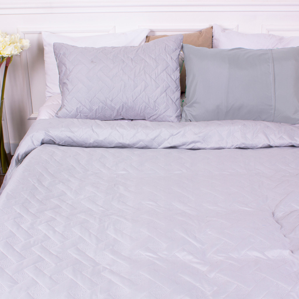 Покривало MirSon набір Deep Line №7104 Glacier Gray 200х220 + 2 наволочки 50х70 (2200005623756) - зображення 5