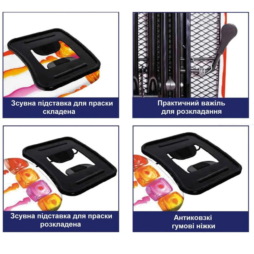 Прасувальна дошка Casa Si Sir 122x38 Black/Red Laquer (CS93575R266) (DAS302404) - зображення 9