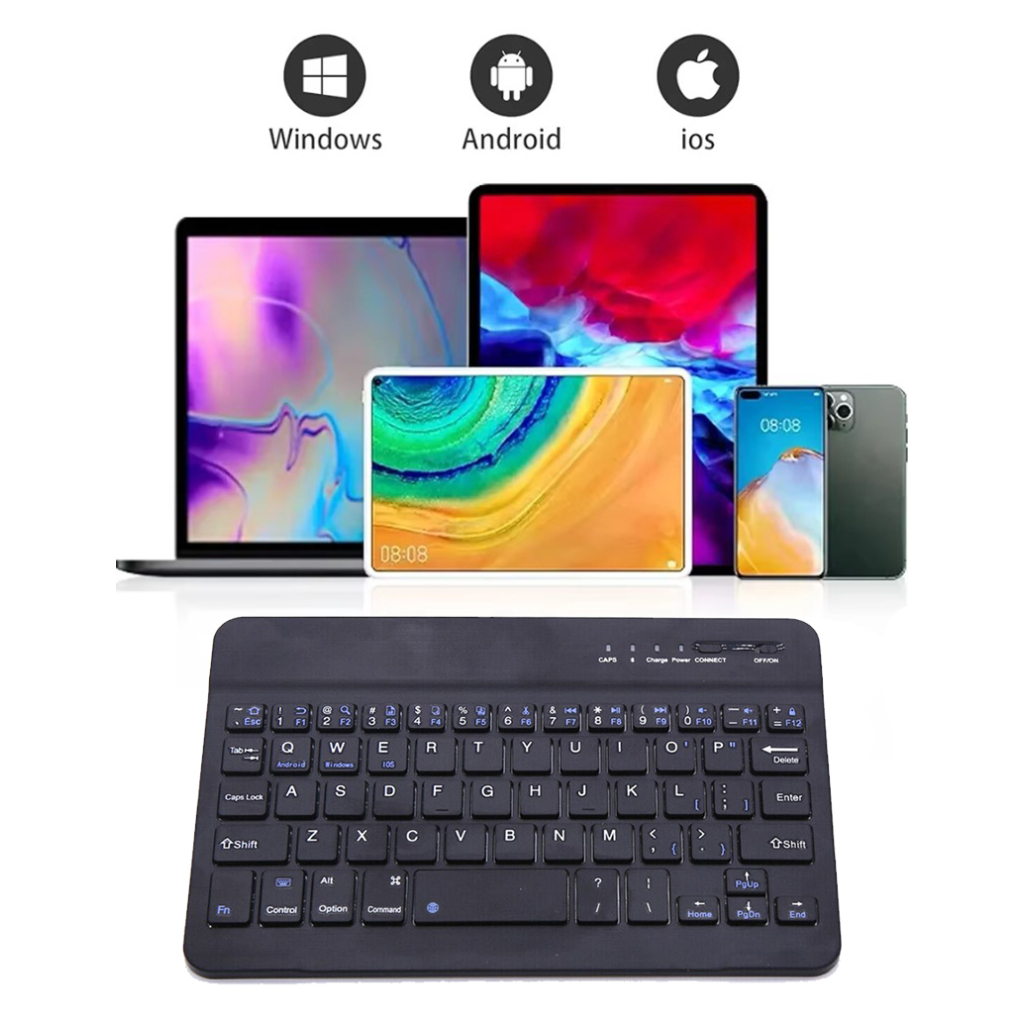 Клавіатура BeCover Bluetooth UA Black (713408) - зображення 6