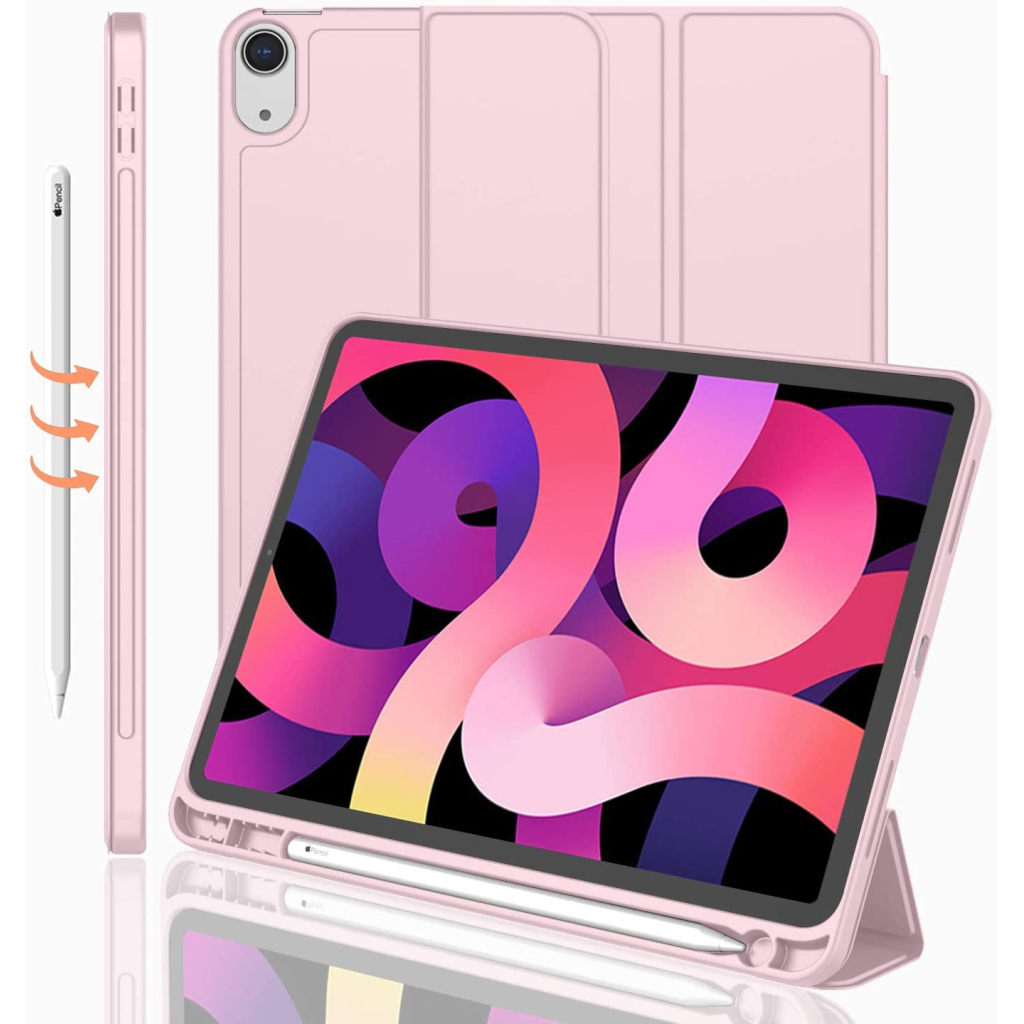 Чохол до планшета BeCover Direct Charge Pen mount Pencil Apple iPad Air 5 (2022) 10.9" Pink (708780) - зображення 3
