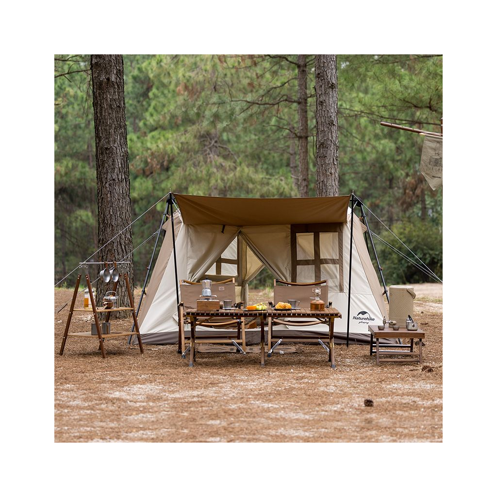 Намет Naturehike з навісом CNH22ZP029, світлий коричневий (6975641887829) - зображення 6