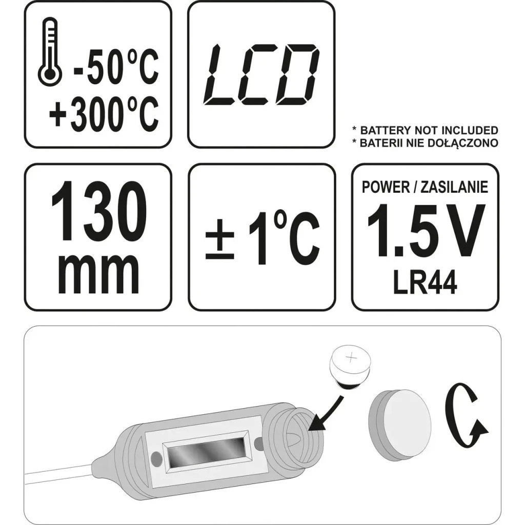Кухонний термометр Yato YT-72971 - изображение 5