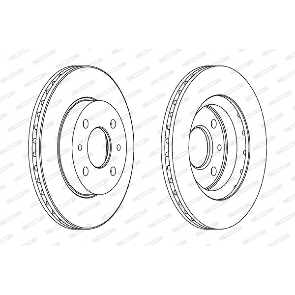 Гальмівний диск FERODO DDF1142 - зображення 1