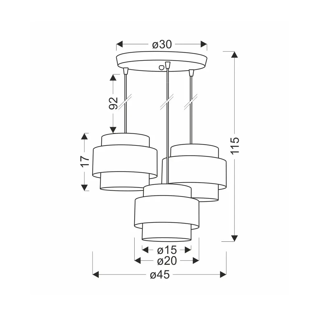 Люстра Candellux Hare (33-18496) - зображення 2