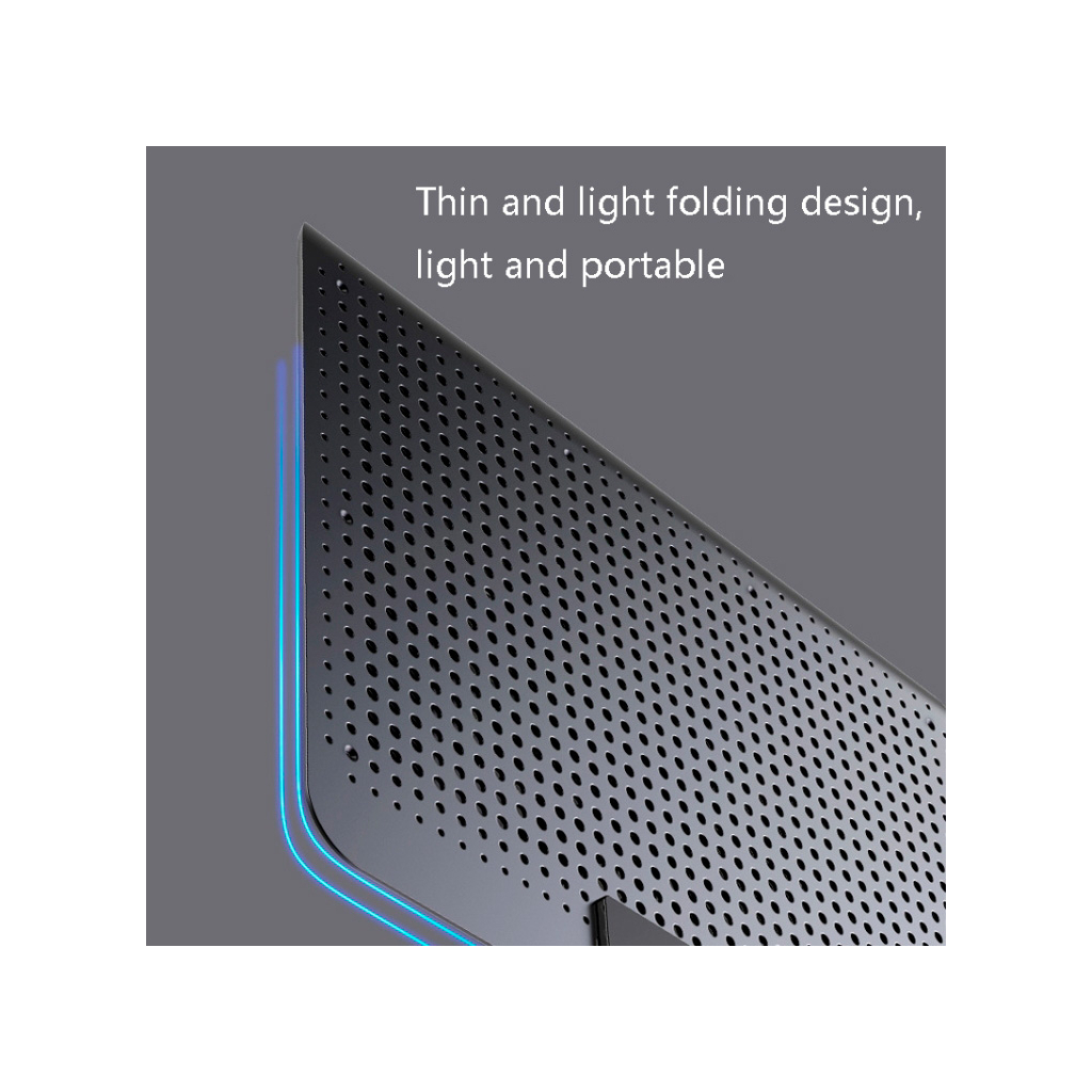 Підставка до ноутбука IceCoorel 10-15.6", 6*60mm 580 RPM, 2*USB, 350x225x26mm, Silver (A19) - зображення 4