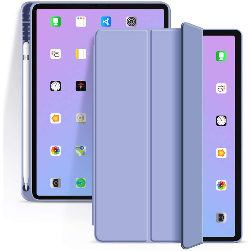 Чохол до планшета BeCover Tri Fold Soft TPU mount Apple Pencil Apple iPad Air 4 10.9 2020/2022 Purple (706751) - зображення 2