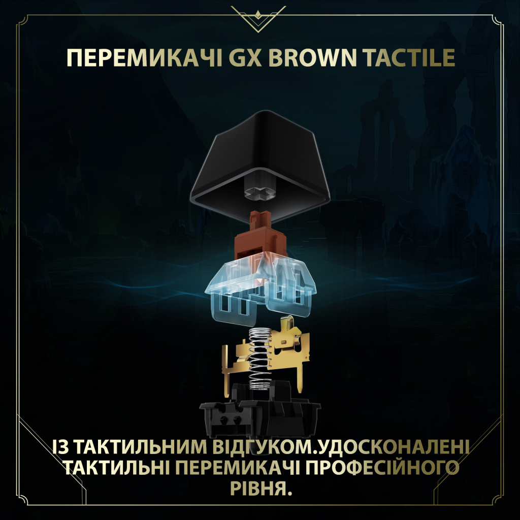 Клавіатура Logitech G PRO Mechanical Keyboard League of Legends Edition (920-010537) - зображення 3