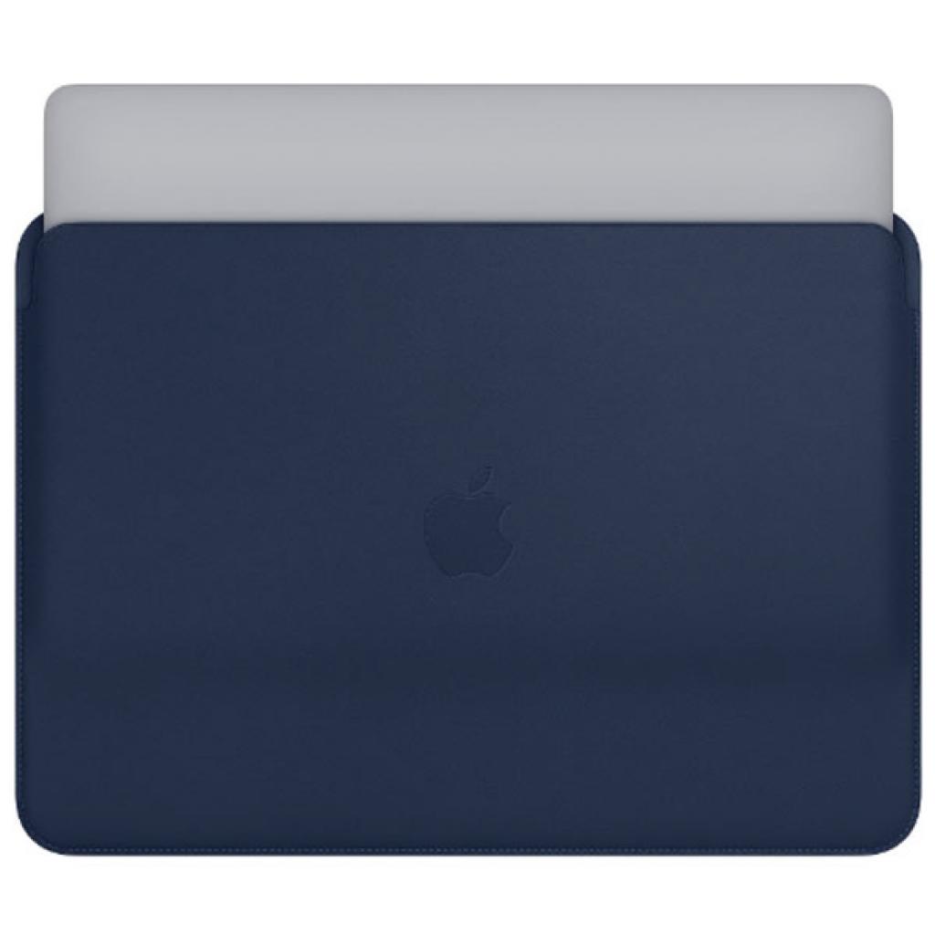 Чохол до ноутбука Apple 13" MacBook Pro, Leather Sleeve, Midnight Blue (MRQL2ZM/A) - зображення 5