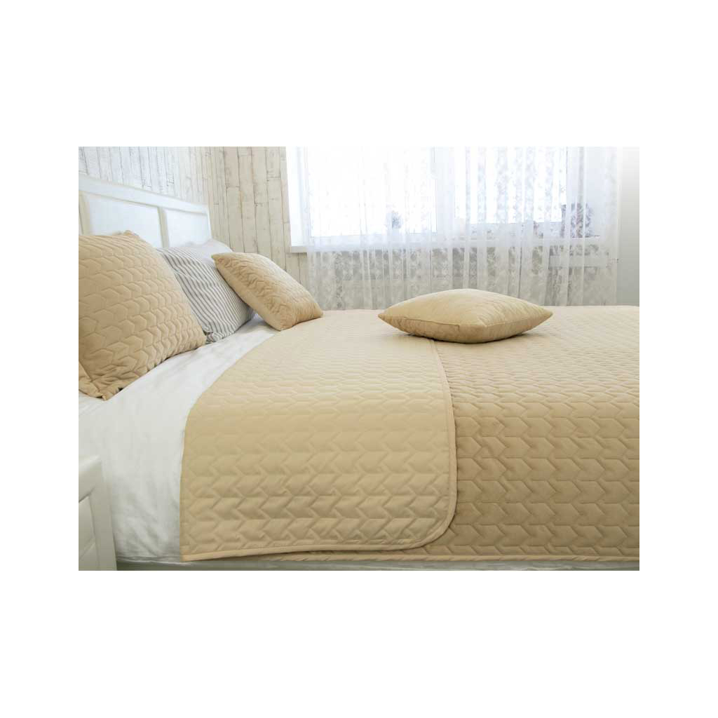 Покривало Руно двостороннє VeLour Бежеве 180х220 см (340.55_Beige) - зображення 4