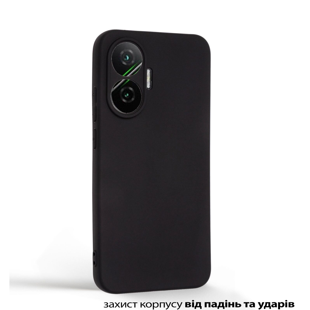 Чохол до мобільного телефона BeCover Silicone Poco F7 Black (713776) - зображення 3