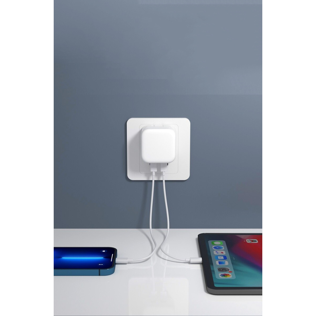 Зарядний пристрій Armorstandart AMNWM3A 35W Dual USB-C Port Compact Power Adapter (ARM62264) - зображення 3