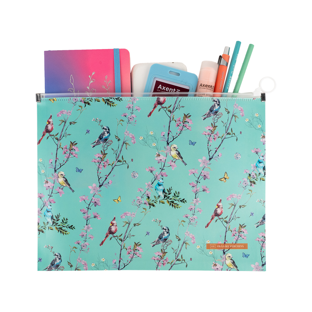 Папка на блискавці Axent zip-lock А4 Olga Selyshcheva, Spring (1497-33-A) - изображение 3
