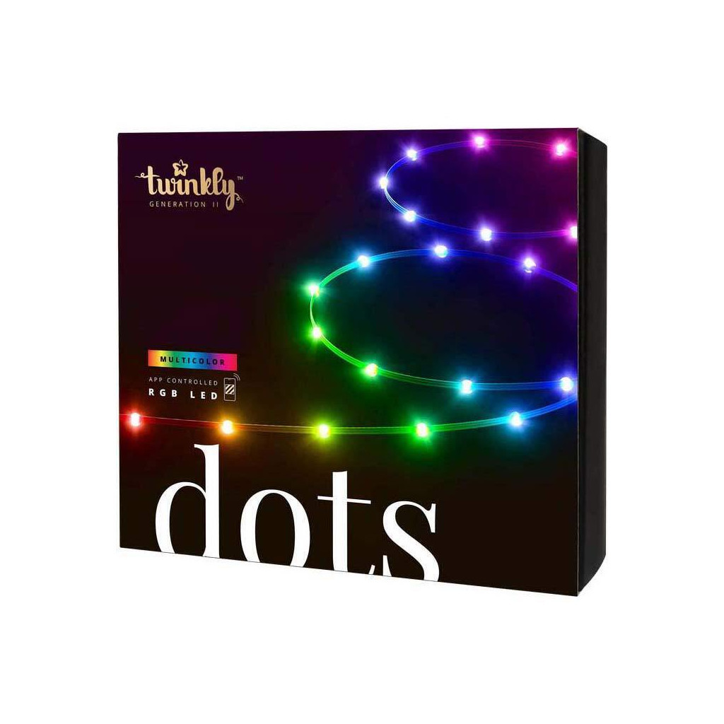 Гірлянда Twinkly Smart LED Dots Lights RGB 400 Gen II, IP44, 20м, прозорий (TWD400STP-TEU) - зображення 3