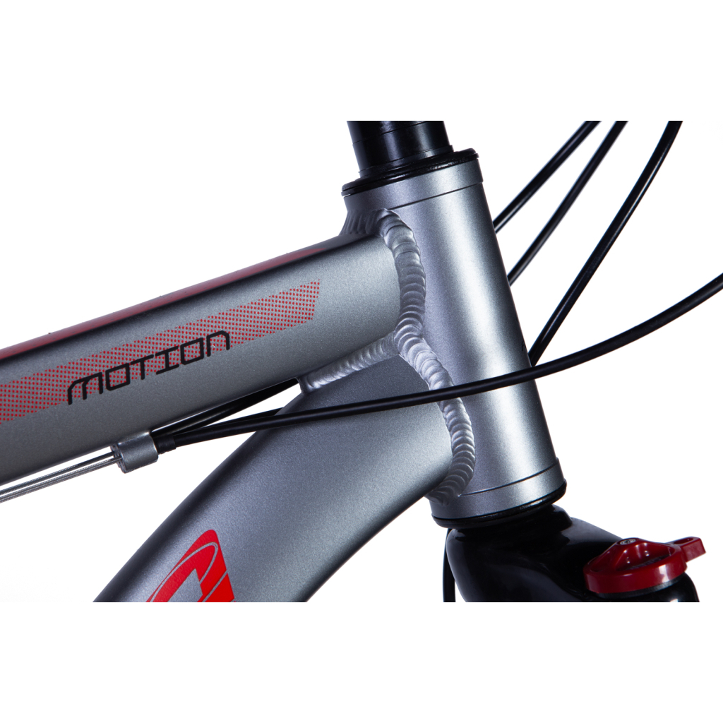 Велосипед Formula 27.5" Motion AM DD рама-17" Al сіро-червоний 2024 (OPS-FR-27.5-215) - зображення 2