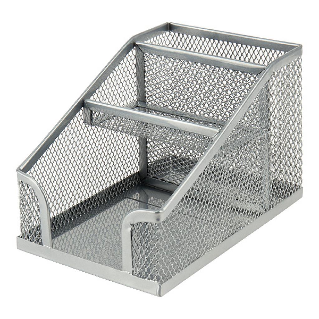 Підставка для дрібниць Axent 100x143x100мм, wire mesh, silver (2118-03-A) - зображення 1