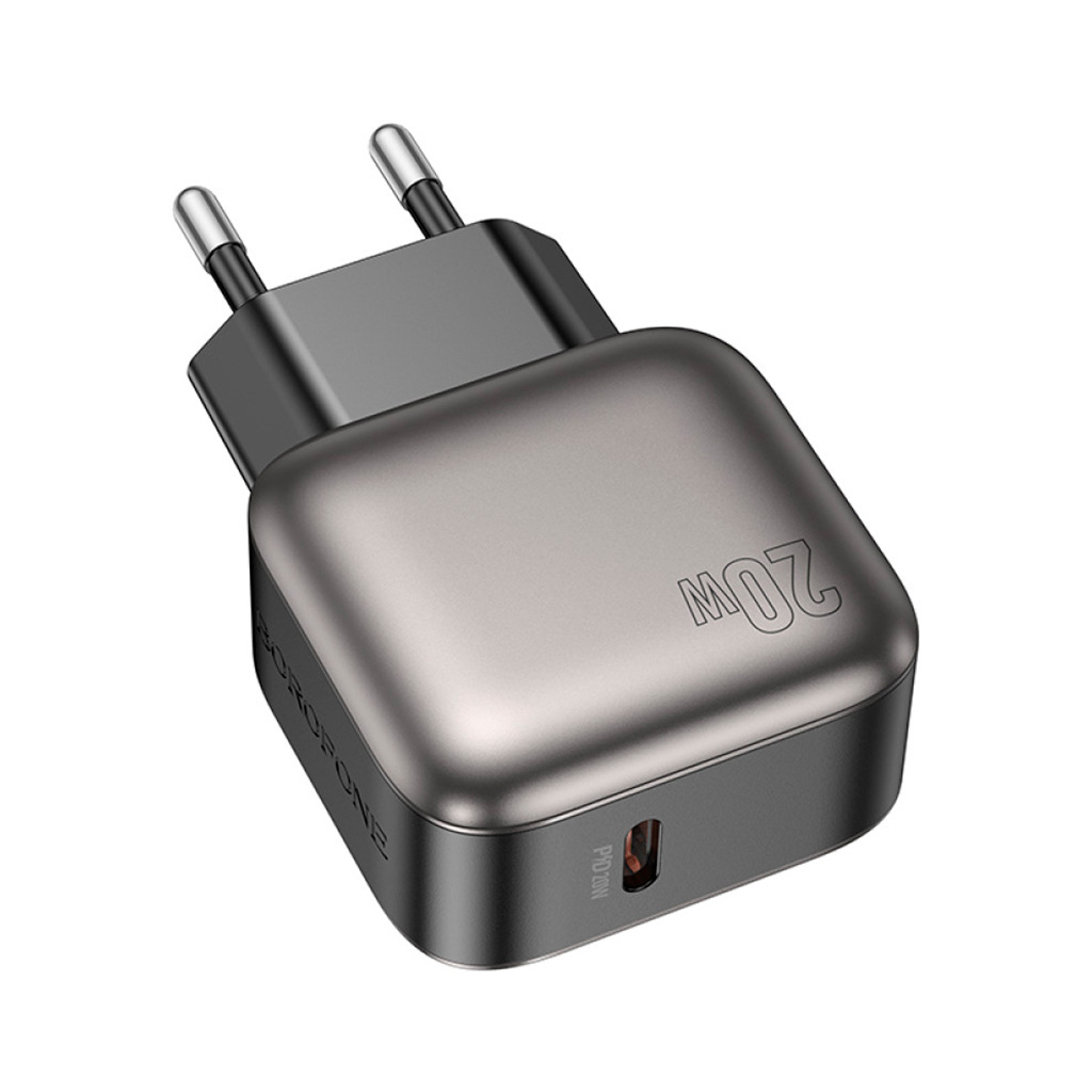 Зарядний пристрій BOROFONE BAS53A Absolute USB-C PD20W Black (6941991116179) - зображення 3
