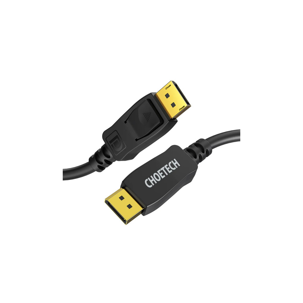 Кабель мультимедійний DisplayPort M to DisplayPort M 2.0m V1.4 8K60Hz Choetech (XDD01-V1-BK) - изображение 2