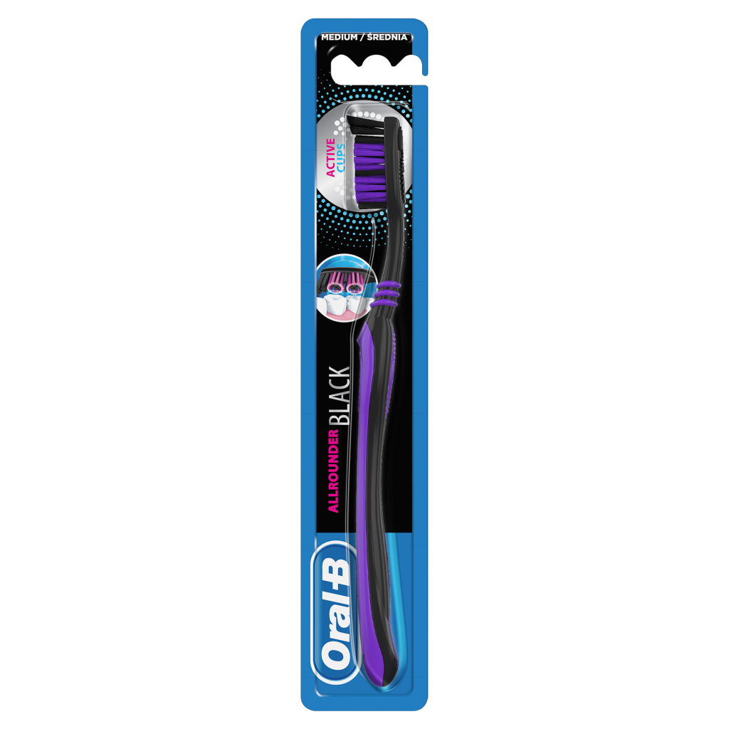 Зубна щітка Oral-B Всебічна чистка Black 40 Medium 1 шт. (3014260101473) - зображення 1
