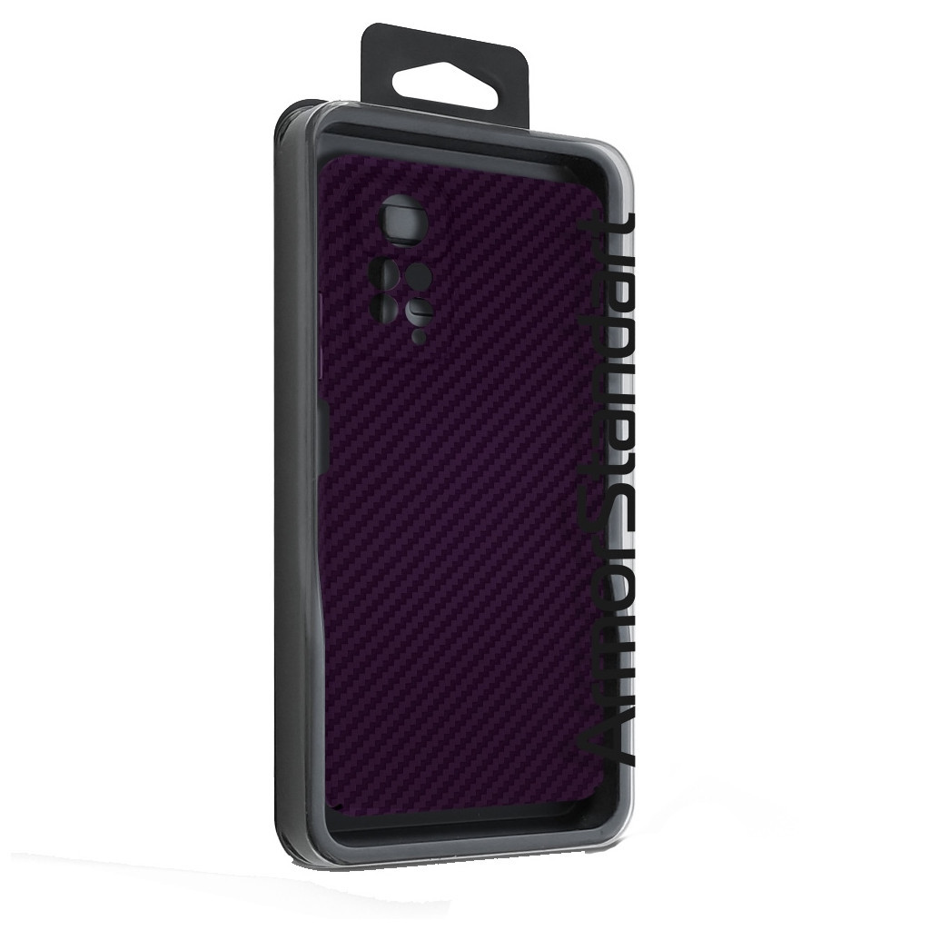 Чохол до мобільного телефона Armorstandart LikeCarbon Xiaomi Redmi Note 12 Pro 4G Purple (ARM71946) - зображення 3