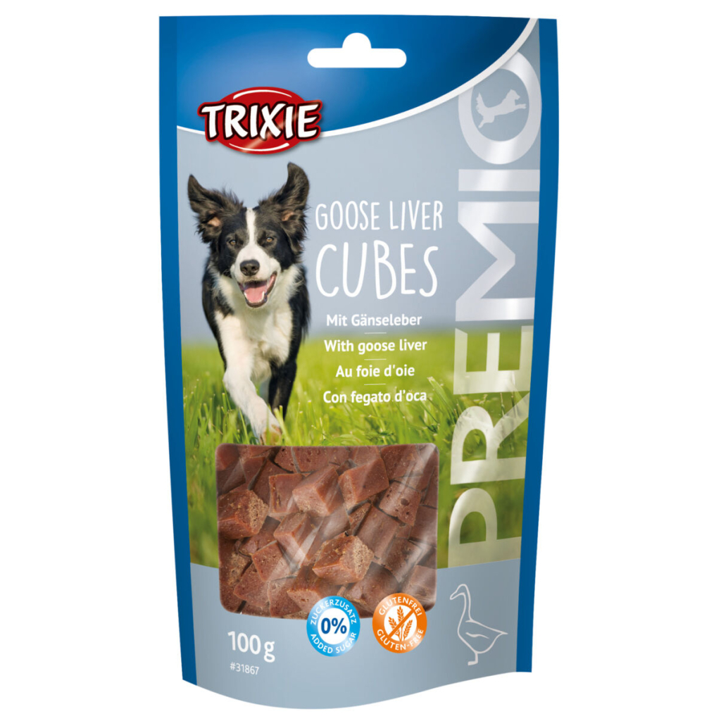 Ласощі для собак Trixie PREMIO Goose Liver Cubes 100 г (4011905318677) - зображення 2