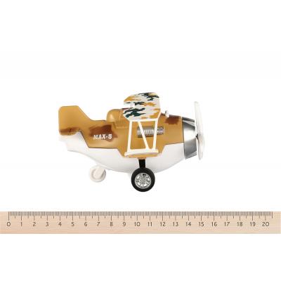 Спецтехніка Same Toy Самолет металический инерционный Aircraft коричневый со свет (SY8015Ut-3) - изображение 3