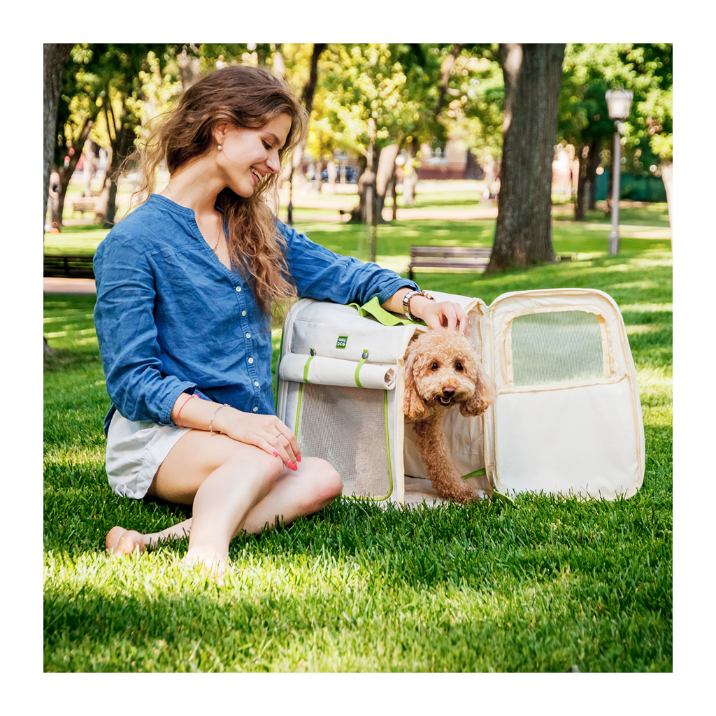 Переноска для тварин WAUDOG Relax Eco 42х34х27 см для котів та дрібних порід собак до 8 кг (9986) - зображення 7