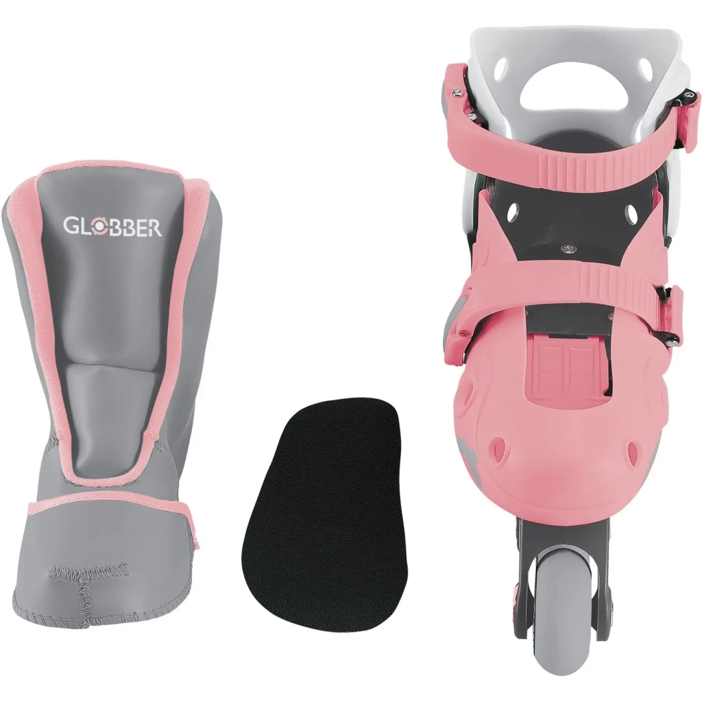 Роликові ковзани Globber 2в1 пастельно-рожеві р.30-33, до 60кг, 5+ (783-210) - зображення 6