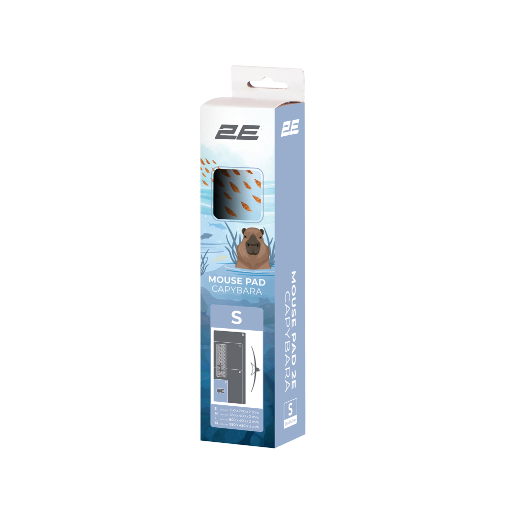 Килимок для мишки 2E Capybarra S Blue (2E-PAD-S-CAPY-BLUE) - зображення 2