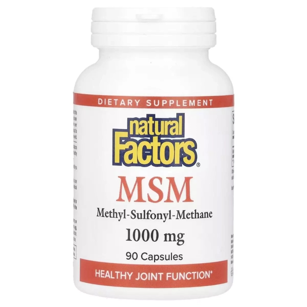 Вітамінно-мінеральний комплекс Natural Factors ЧСЧ, 1000 мг, MSM, 60 вегетаріанських капсул (NFS-02652) - зображення 1
