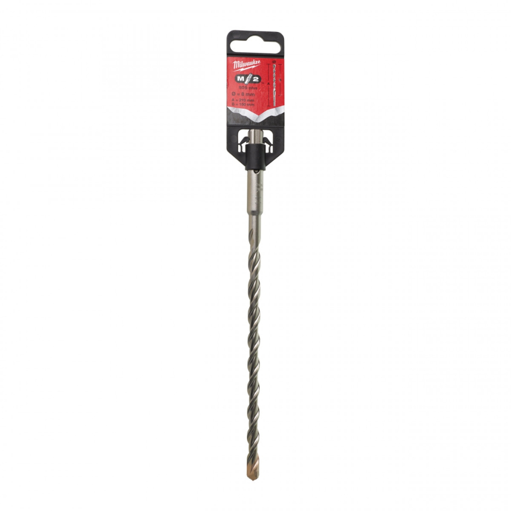 Бур Milwaukee SDS+ M2, 8,0х210х150 мм (4932307072) - изображение 3