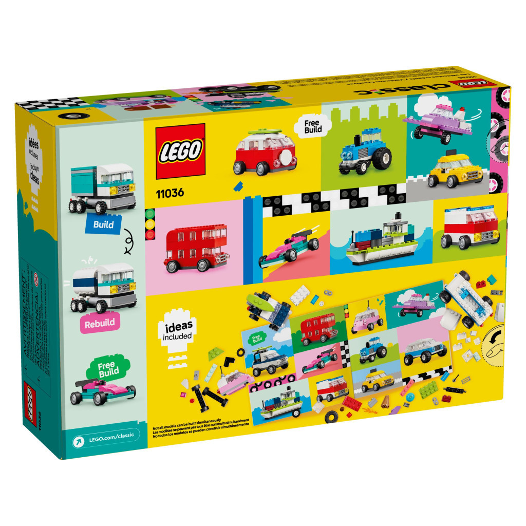 Конструктор LEGO Classic Творчі транспортні засоби 900 деталей (11036) - зображення 12