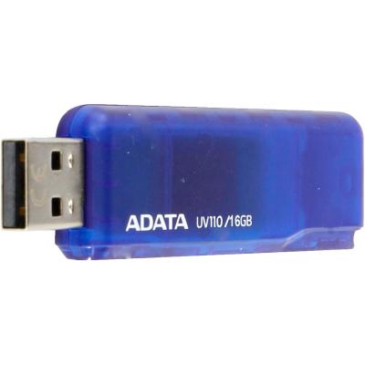 USB флеш накопичувач ADATA 16GB UV110 Blue USB 2.0 (AUV110-16G-RBL) - зображення 4