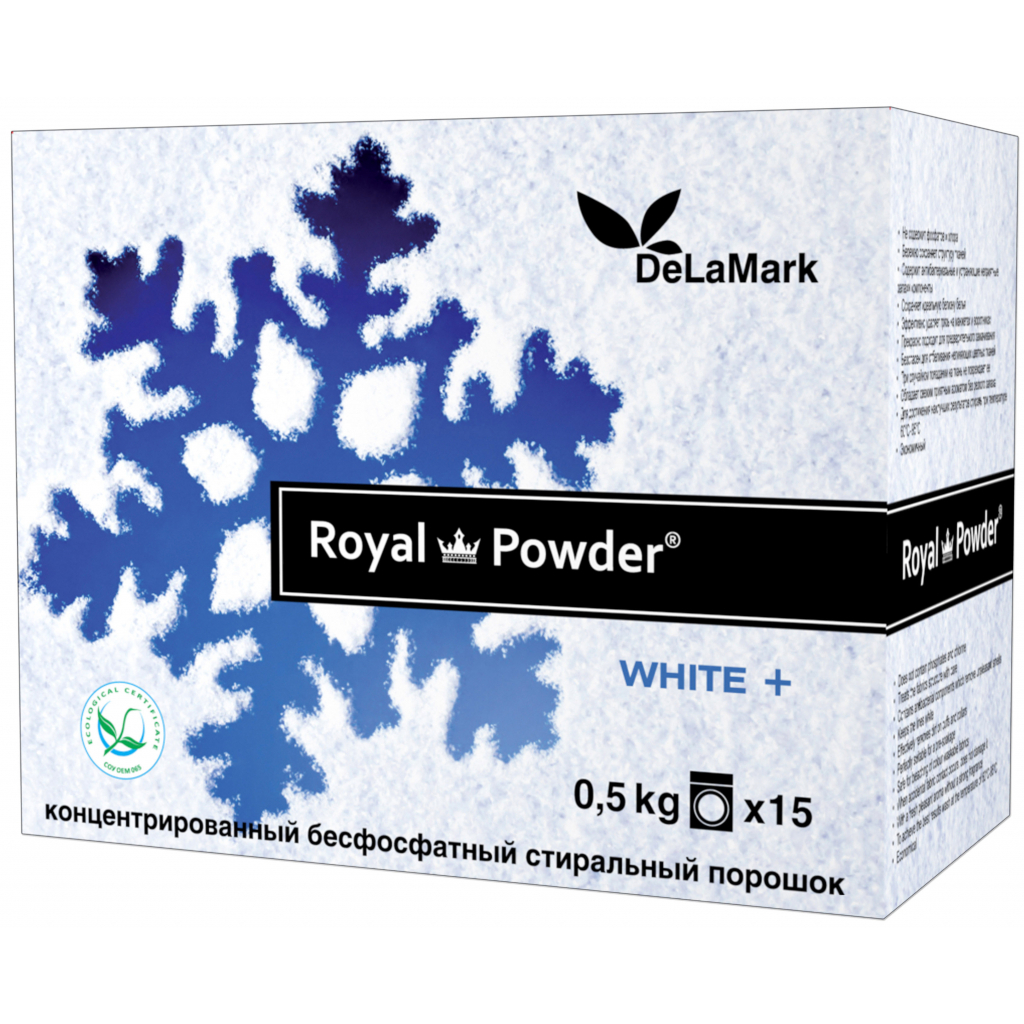 Пральний порошок DeLaMark White 500 г (4820152330024) - зображення 1