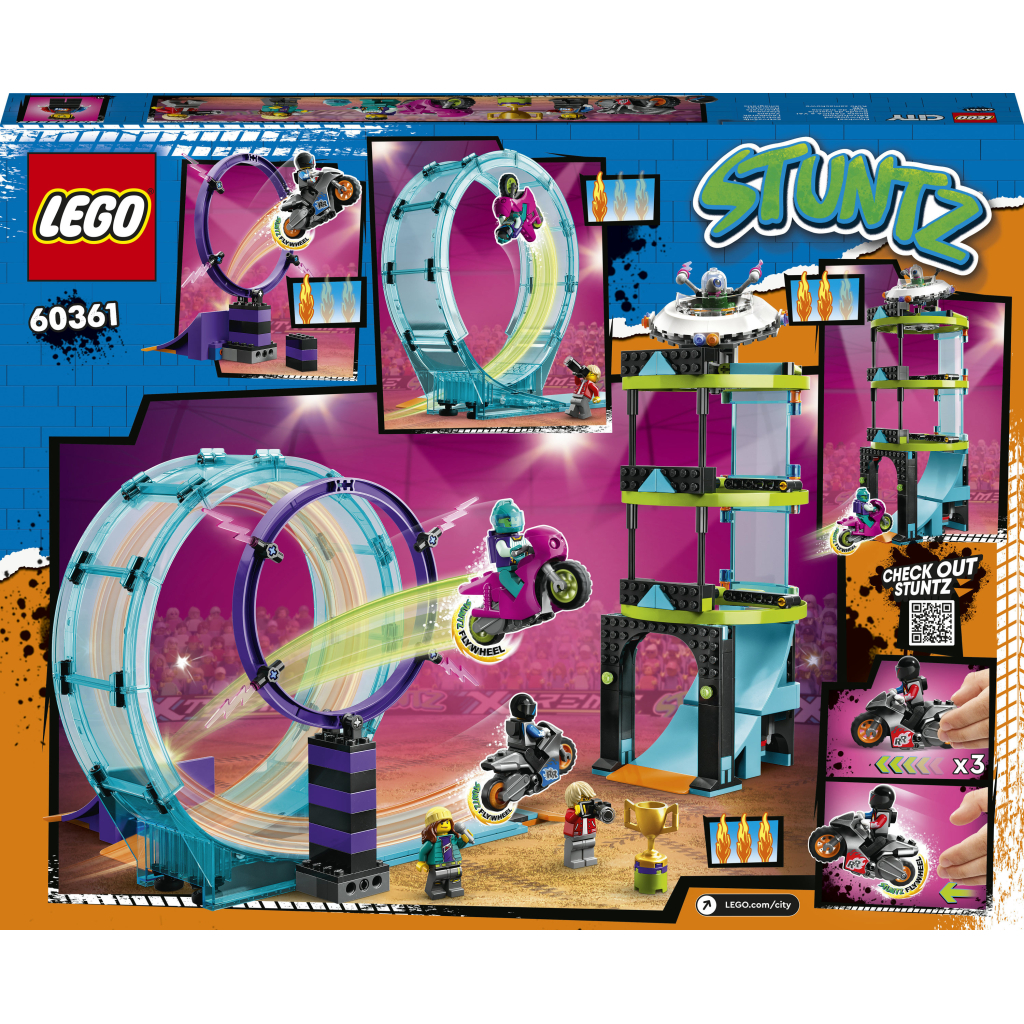 Конструктор LEGO City Stuntz Неймовірне завдання для каскадерів 385 деталей (60361) - зображення 7