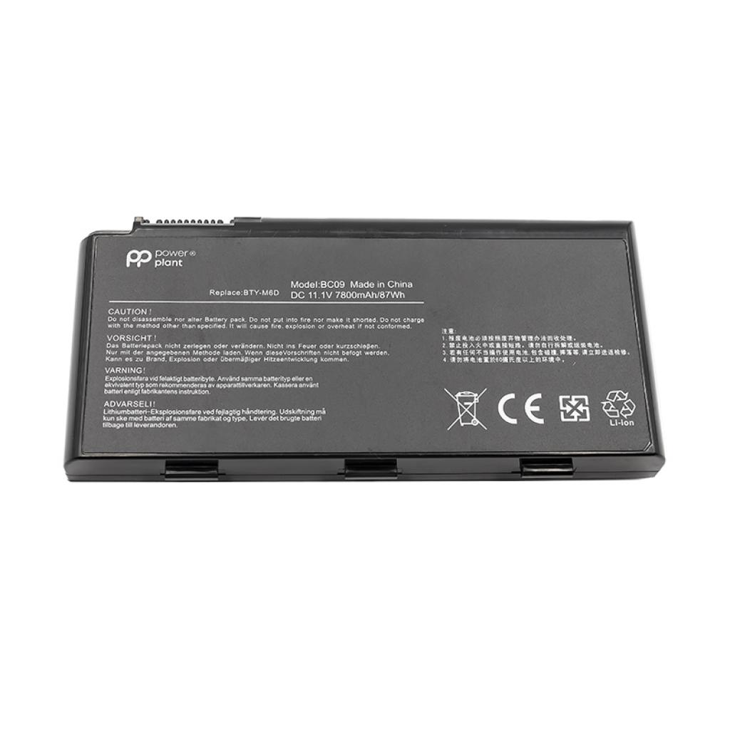Акумулятор до ноутбука PowerPlant MSI GX660 Series (BTY-M6D, MIX780LP) 11.1V 7800mAh (NB470068) - зображення 1