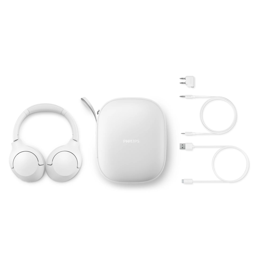 Навушники Philips TAH8506 Over-ear ANC Hi-Res Wireless Mic White (TAH8506WT/00) - зображення 5
