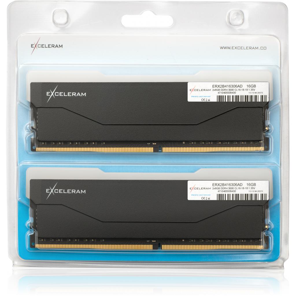 Модуль пам'яті для комп'ютера DDR4 16GB (2x8GB) 3000 MHz RGB X2 Series Black eXceleram (ERX2B416306AD) - зображення 3