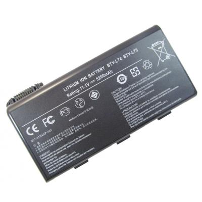Акумулятор до ноутбука AlSoft MSI BTY-L74 5200mAh 6cell 11.1V Li-ion (A41554) - зображення 2