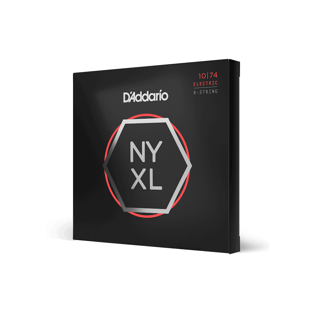Струни для гітари D'Addario NYXL Electric Light Top / Heavy Bottom 8-String (10-74) (NYXL1074) - зображення 2