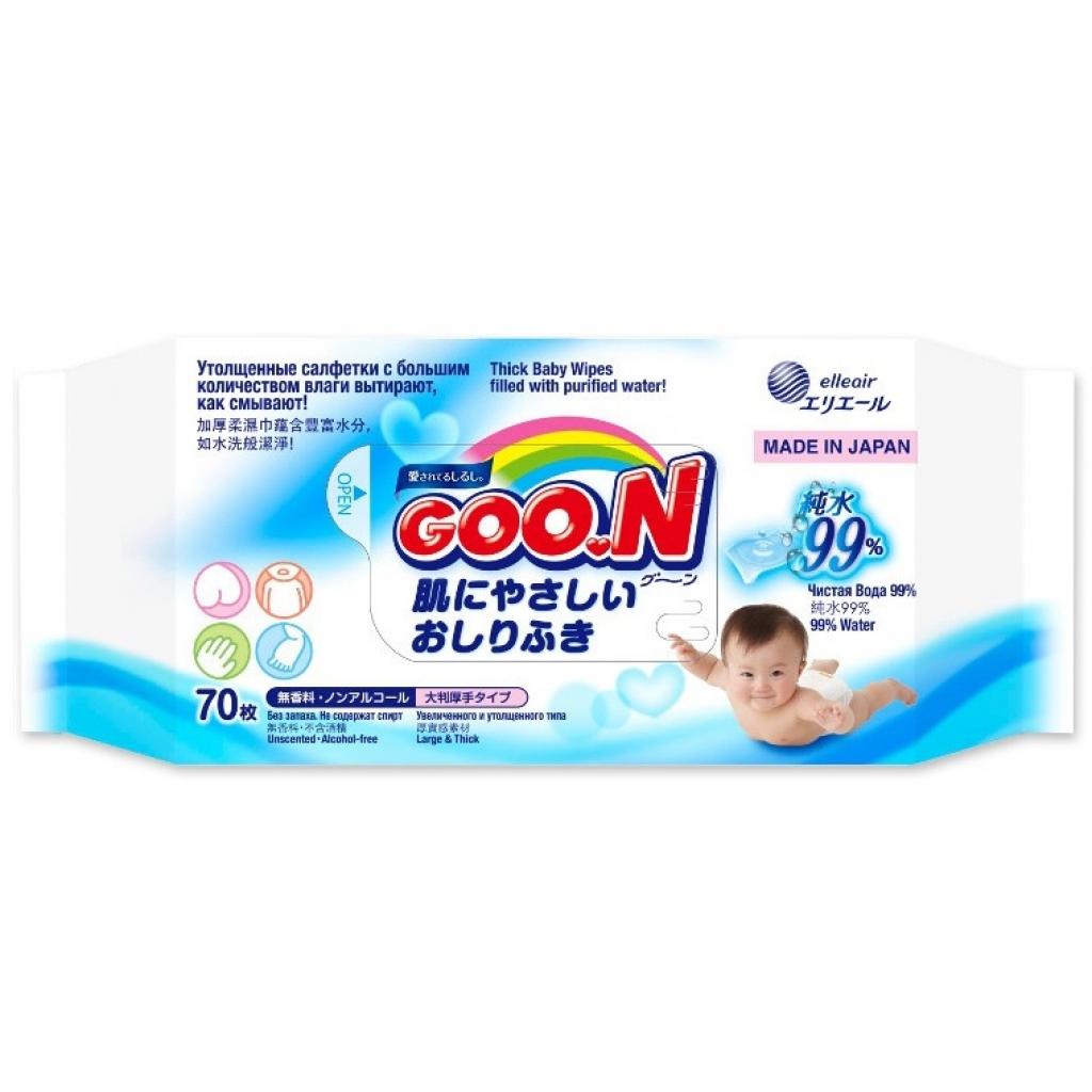 Дитячі вологі серветки GOO.N для чутливої шкіри 70 шт (733570) - зображення 1