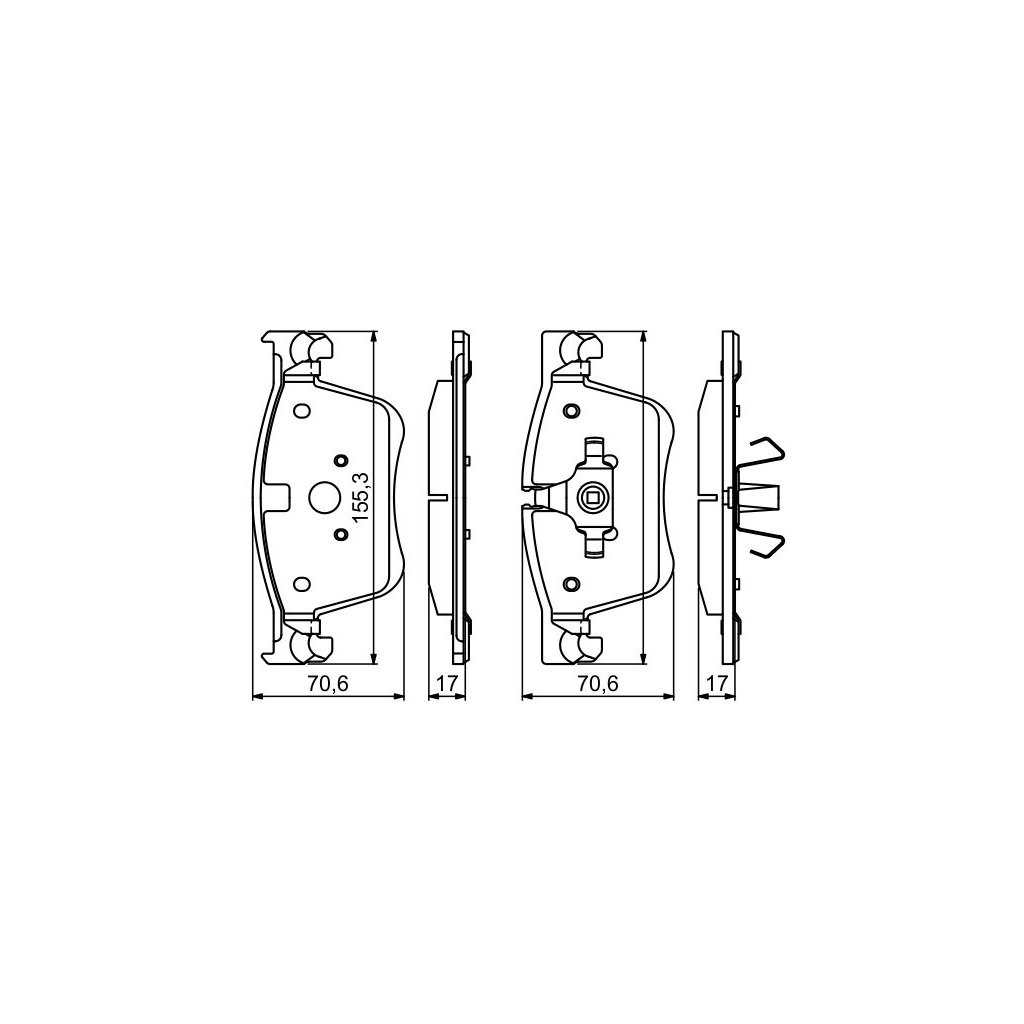 Гальмівні колодки Bosch 0 986 494 696 - изображение 5
